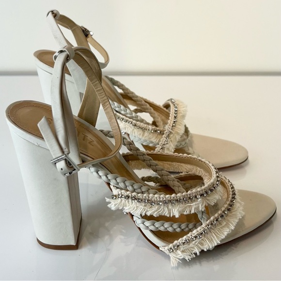 NEW SCHUTZ REVOLVE IVORY SANDALS - Picture 4 of 13